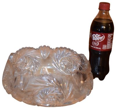 American Brilliant Period Style Cut Glass Pinwheel Centerpiece Bowl. This centerpiece bowl is 