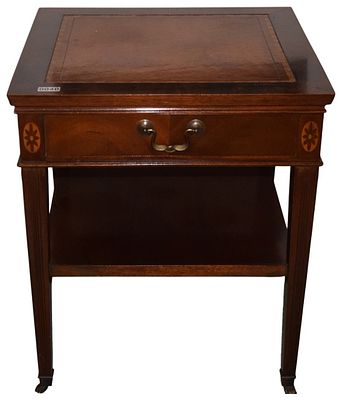 Federal Style Mahogany Side Table Attributed to Hickory Chair Co. James River Collection. A 