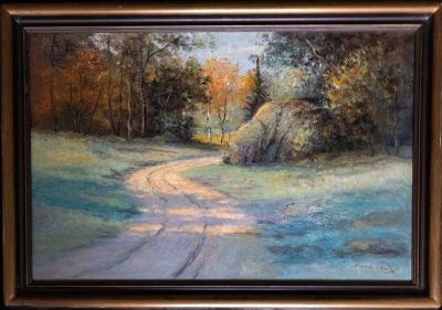 Неизвестный автор - Европа 19 век. Холст, масло, Размеры 105х75 
Пастельные тона картины художника 