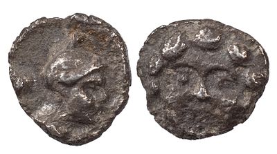 Greek CoinsAsia Minor - Pisidia - Selge - AR Trihemiobol 0.78 g, 350-300 BC. Gorgoneion with 