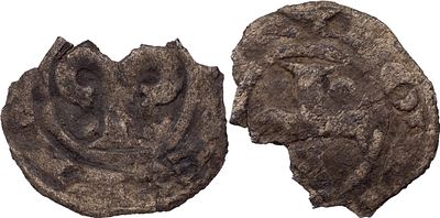 Portugal D. Afonso I (1143-1185) Dinheiro Billon Obverse Legend: ...EX AL... Reverse Legend: 