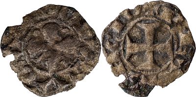 PortugalD. Sancho I (1185-1211)Dinheiro of stars BillonObverse Legend: PORTVGALReverse Legend: 