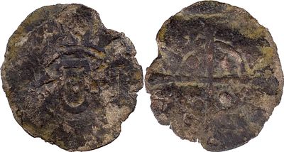 PortugalD. Afonso II (1211-1223)Dinheiro classic shield and long cross BillonAG: 02.? 0.43 gFAIR