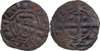 PortugalD. Sancho II (1223-1248)Dinheiro of shield BillonAG: 16.03 0.44 gVF