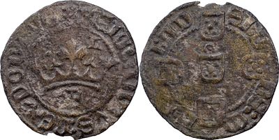 PortugalD. Fernando I (1367-1383)Pilarte Lisbon SilverAG: 07.04 1.28 gVF