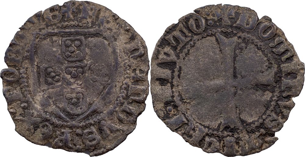 Portugal 
D. Fernando I (1367-1383) 
Half torn&ecirc;s of shield Samora Silver 
Without 