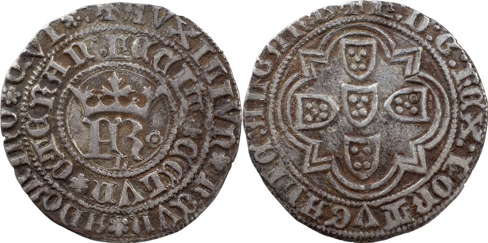 Portugal 
D. Fernando I (1367-1383) 
Real FR Lisbon Silver 
With occult signal to right. 
AG: 