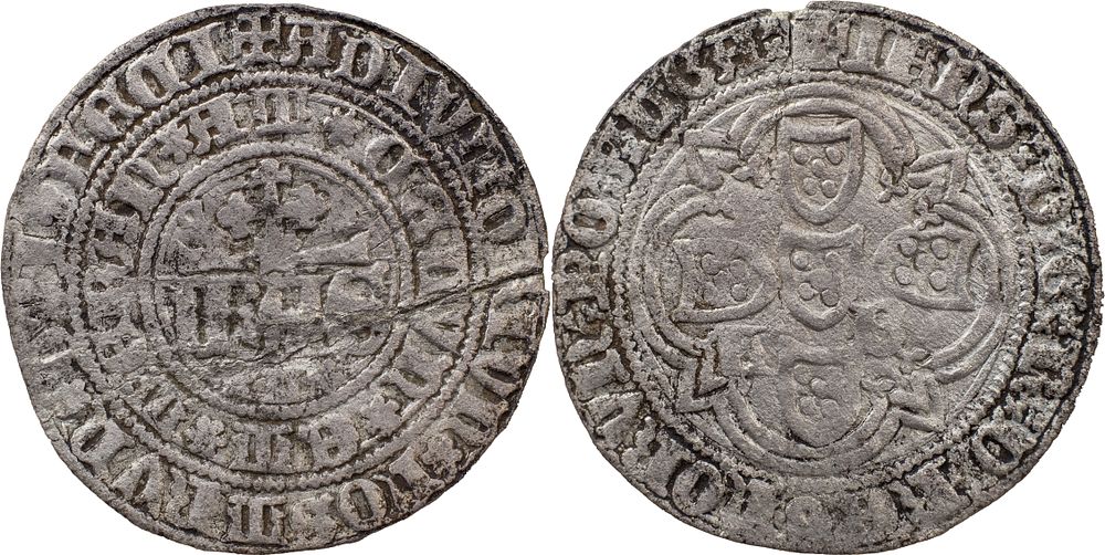 Portugal 
D. Jo&atilde;o Regedor and Defensor of the reino (1383-1385) 
Real of 10 soldos 