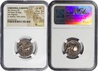 Greek Coins 
Corinthia, Corinth. Stater circa 345-307, AR 8.54 g. Pegasus flying l.; below Image - 1