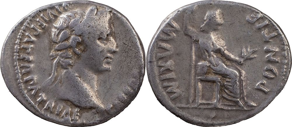 The Roman Empire
Augustus, 27 BC-AD 14. AR Denarius 3.79 g. Lugdunum, 13-14. CAESAR AVGVSTVS 