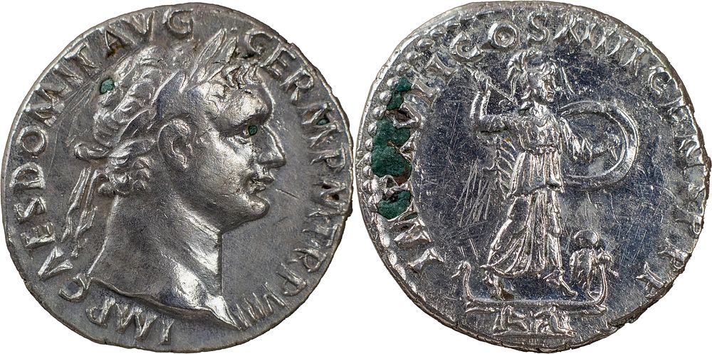 The Roman Empire
Domitian, 81-96. AR Denarius 3.28 g. Rome, September 88-September 89. IMP CAES 