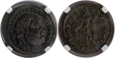 The Roman Empire Constantius I, Caesar, 293-305. AE Follis 6.85 g. Nicomedia. FL VAL