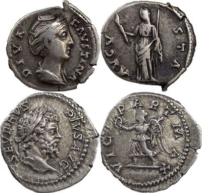 Lots Ancient CoinsLot of 2 roman empire denarius.Fine to XF.