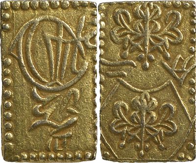 World Coins Japan, Tokugawa Shogunate, 1860 - 1868, 2 Bu - Meiji Gold 3.09 g. Good VF.