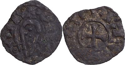 D. Sancho I - Dinheiro de Espadas. Portugal D. Sancho I (1185-1211) Dinheiro de espadas Bolh&atilde;o 