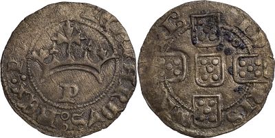 Pilarte do Porto. Variante. Portugal D. Fernando I (1367-1383) Pilarte Porto Bolh&atilde;o AG: 08.? 