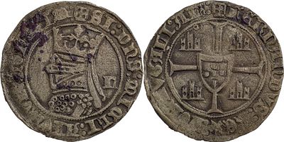 Barbuda; Lisboa. Bolh&atilde;o. Portugal D. Fernando I (1367-1383) Barbuda Lisboa Bolh&atilde;o AG: 33.02 4.17 