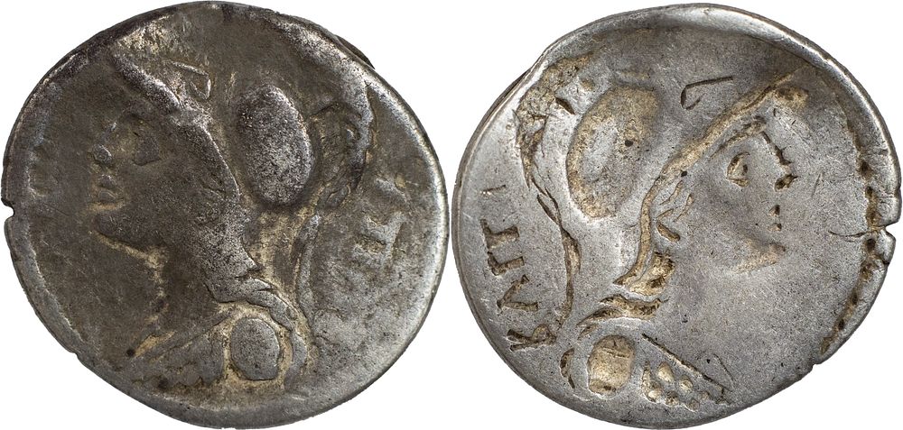 P. Servilius M.f. Rullus, 100 BC. AR Denarius. Brockage. The Roman Republic 
P. Servilius M.f. 