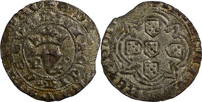 PortugalD. João I (1385-1433)Real Branco Porto BolhãoAG: 53.06 2.82 g MBC+