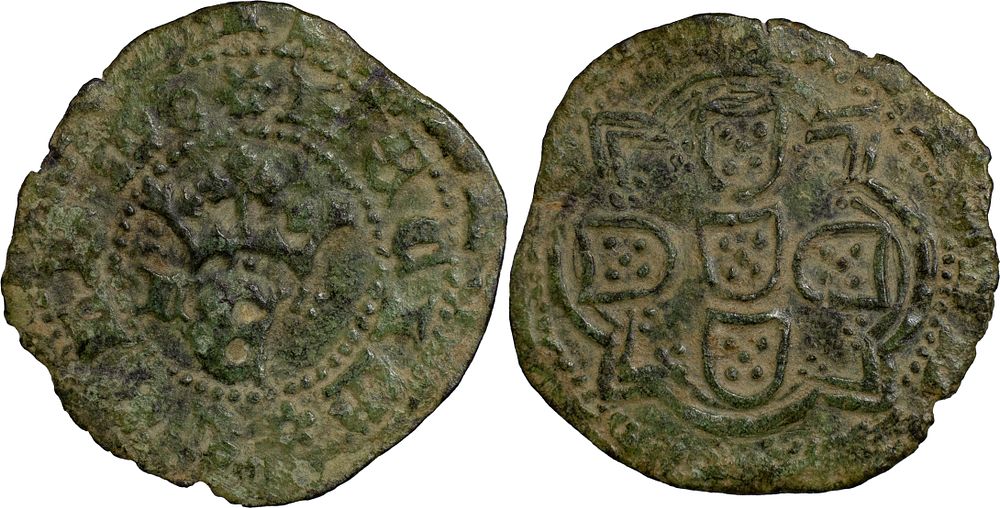 Portugal 
D. Duarte I (1433-1438) 
Real Branco Lisboa Bolh&atilde;o 
Letra monet&aacute;ria 