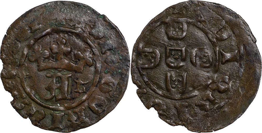 D. Afonso V - Real Preto Lisboa. Entre os melhores exemplares conhecidos. Portugal 
D. Afonso V 