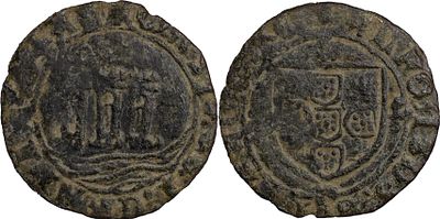 Portugal
D. Afonso V (1438-1481)
Ceitil Lisboa Cobre 
AG: NC FM: NC 1.22 g RARA
BC