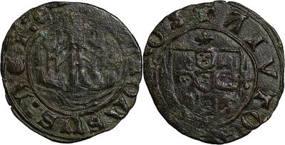 Portugal D. Afonso V (1438-1481) Ceitil Lisboa Cobre AG: NC F.M: 8.5.3 1.92 g BC