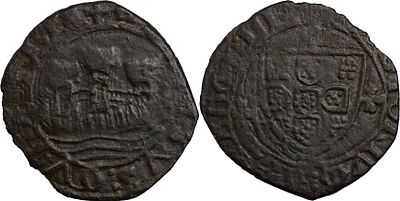 Portugal D. Afonso V (1438-1481) Ceitil Lisboa Cobre AG: 13.01 F.M: 8.3.5 1.74 g BC