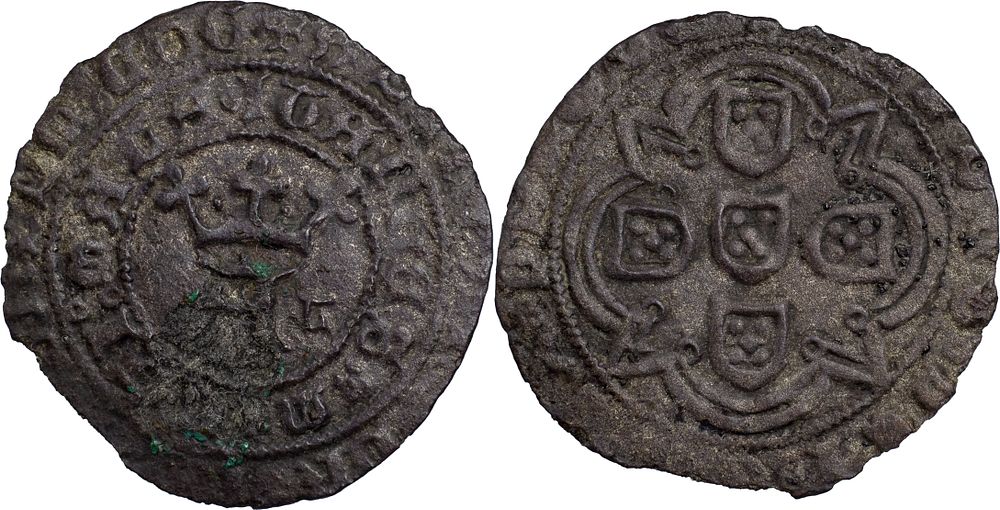 Portugal 
D. Afonso V (1438-1481) 
Real Branco Lisboa Bolh&atilde;o 
Pontos nos 