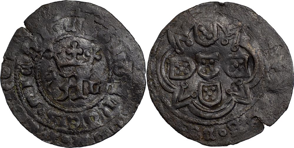 D. Afonso V - Real Branco, Lisboa C/ Sinal oculto à esquerda composto por 2 elementos.
. Portugal 