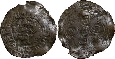 D. Afonso V - Real Branco, Porto C/Letra monetária à direita. Raro.
. Portugal D. Afonso V 