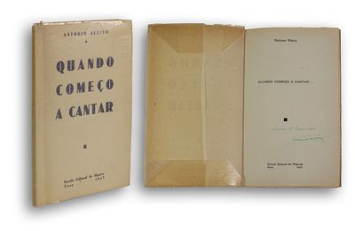 ALEIXO (Ant&oacute;nio) – When I Begin to Sing – C&iacute;rculo Cultural do Algarve, Faro, 1943, 1st Edition. 