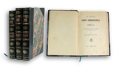 &Aacute;VILA E BOLAMA (Marqu&ecirc;s d’) – The New Chorographic Map of Portugal (3 Vols) – Typographia da 