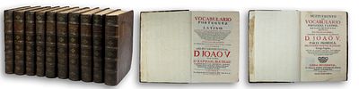 BLUTEAU (Raphael) – Portuguese and Latin Vocabulary (10 Vols) – Col&eacute;gio das Artes da Companhia 