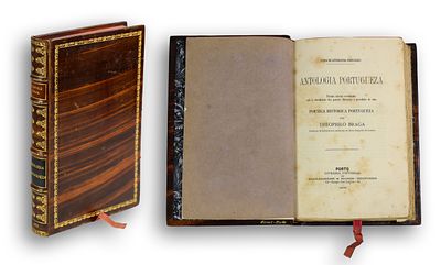BRAGA (Te&oacute;filo) – Portuguese Anthology – Livraria Universal, Porto, 1876, 1st Edition. XXVIII + 