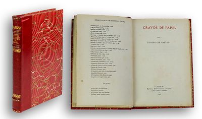 CASTRO (Eug&eacute;nio de) – Paper Carnations (Cravos de Papel) – Lumen, Coimbra, 1922, 1st Edition. 
