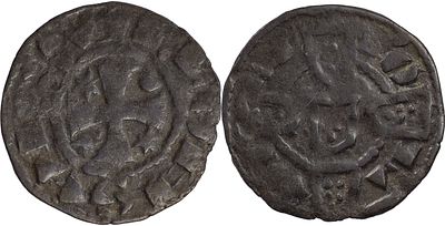 Portugal
D. Afonso III (1248-1279)
Dinheiro Billon 
Stars of Morabitino
AG: 02.21 1.21 g
Fine