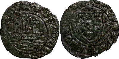 PortugalD. Afonso V (1438-1481)Ceitil Lisbon CopperAG: 06.04 1.84 gAbout XF