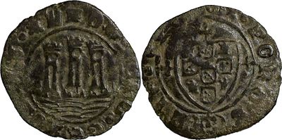 PortugalD. Afonso V (1438-1481)Ceitil Lisbon CopperAG: 06.08 2.24 gFine