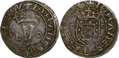 PortugalD. Jo&atilde;o II (1481-1495)Vint&eacute;m oL-o Lisbon SilverAG: 15.01 2.00 g RAREXF