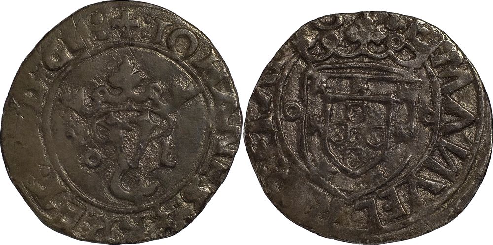 D. Jo&atilde;o III - Vint&eacute;m H&iacute;brido (20 reais). Muito Rara. Portugal 
D. Jo&atilde;o III (1521-1557) 