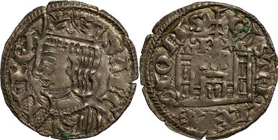 Kingdom of Castile and Le&oacute;n.Sancho IV (1284-1295). Cornado. Burgos. Anv: SANCII.REX / Rev: 