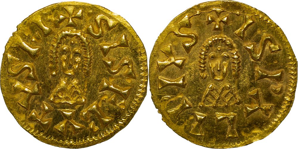 Sisebuto (612-621). Tremissis. Ispali (Sevilla)~. Gorgeous specimen. Plenty of original luster. V 