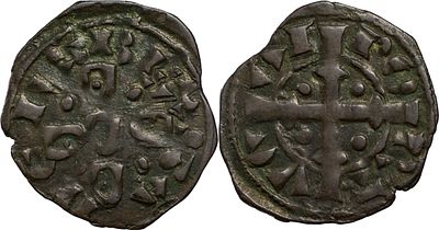 PortugalD. Sancho II (1223-1248)Dinheiro BillionVariant of dots in quadrants.AG: 25.03 var 0.91 gVF