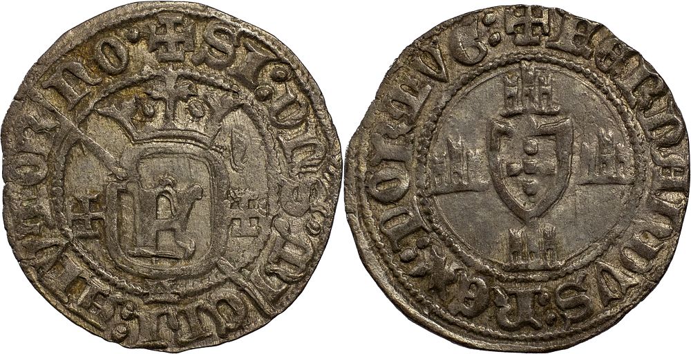 D. Fernando I - Grave Lisboa. Entre os melhores exemplares conhecidos. Portugal 
D. Fernando I 