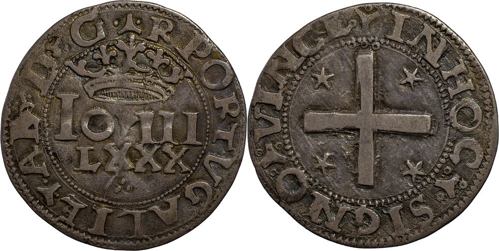 Portugal 
D. Jo&atilde;o III (1521-1557) 
Real Portugu&ecirc;s Lisbon Silver 
3 dots under 