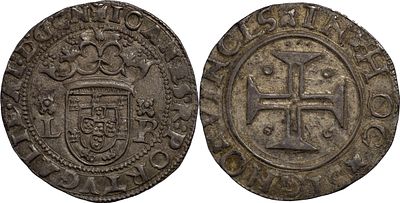 D. Jo&atilde;o III - Tost&atilde;o L-R Lisboa. Entre os melhores exemplares conhecidos. Portugal D. Jo&atilde;o III 