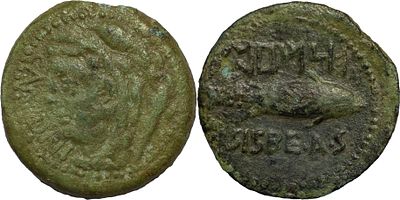 Hispano RomanasKetovion 150-50 AC Semisse CobreAG 12.01 5.93 g MUITO RARA.BC+.