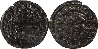 Portugal 
D. Afonso III (1248-1279) 
Dinheiro Estrelas de Morabitino Bolh&atilde;o 
AG: 01.01 0.65 g 

