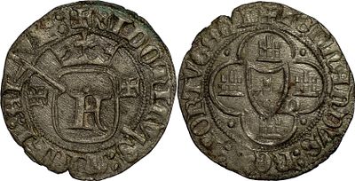 PortugalD. Fernando I (1367-1383)Grave Porto Bolh&atilde;oArcos LobadosAG: 19.01 1.96 gEntre os 